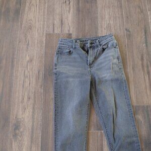 American Eagle Women's Black Stone Washed Jeans